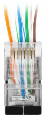 LANBERG PLS-6020EZ kištukas RJ-45 FTP CAT6 8P8C 20PCS praėjimo latakas