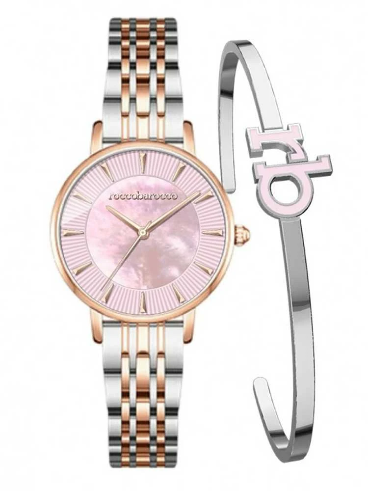 Rocco Barocco Laikrodis moterims ROCCOBAROCCO dėžutėSET RB.4659L-02M(zo506b)
