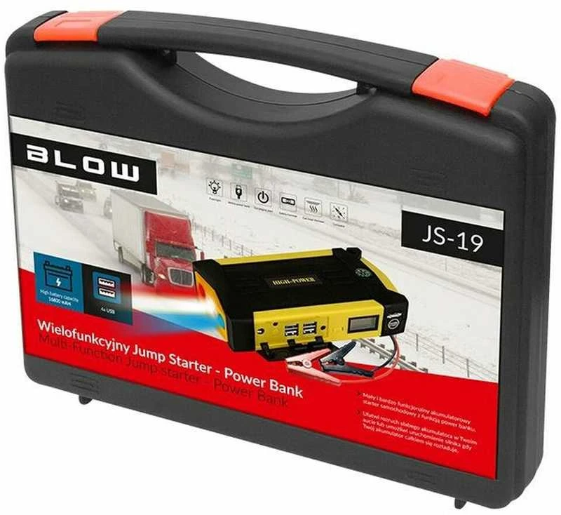 Blow nešiojamas įkroviklis JS-19 Power Bank - JUMP STARTER 16800 mAh 