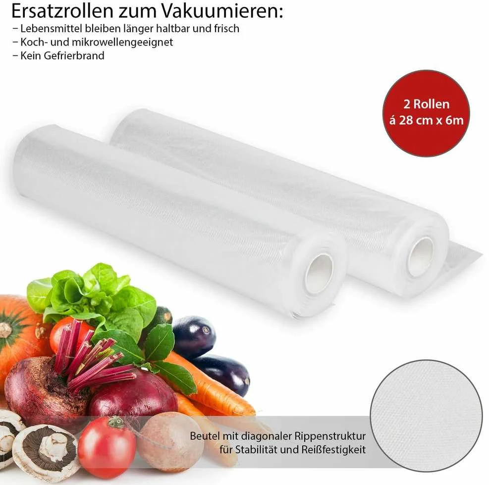 Clatronic Profi Cook Vakuumavimo maišeliai Proficook, 28x600 cm, 2 vnt.