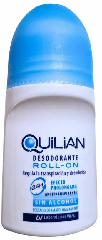 Quilian rutulinis dezodorantas su žydru dangteliu