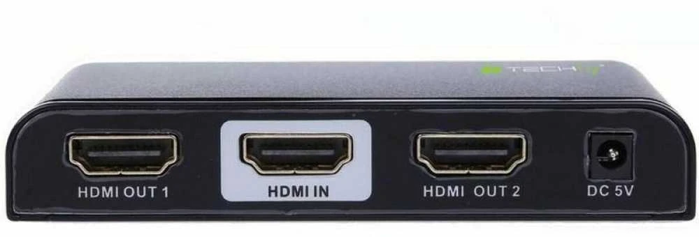 TECHLY 023974 Techly AV HDMI 2.0 skirstytuvas 1x2 UHD 4Kx2K 3D kintamosios srovės maitinimas