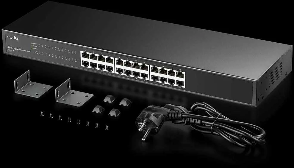 Šakotuvas Komutatorius - Cudy GS1024 24 Prievadų 48 Gbit/s Juodas