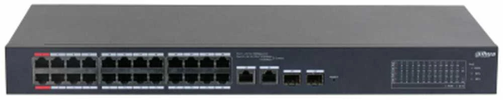 Šakotuvas „Dahua“ kamera „Dahua Technology DH-CS4226-24ET-240“ tinklo komutatorius Valdomas 2 lygio gigabito eternetas (10/100/1000) Maitinimas per eternetą (PoE) Juodas