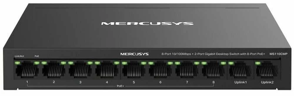 „Mercusys MS110CMP“ tinklo komutatorius su PoE palaikymu, Juodas