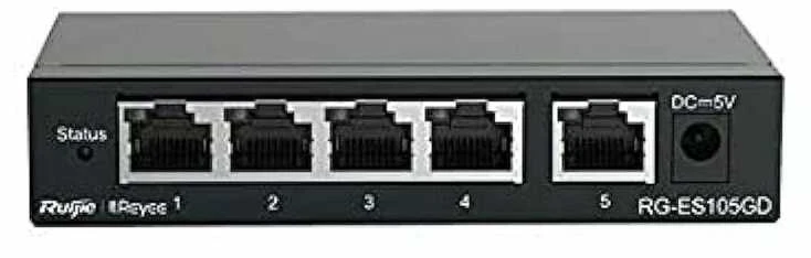 Šakotuvas Ruijie Networks 5 prievadų komutatorius RG-ES105GD