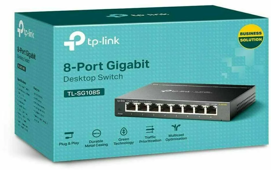 Šakotuvas TP-Link TL-SG108S - switch - 8 jungtys
