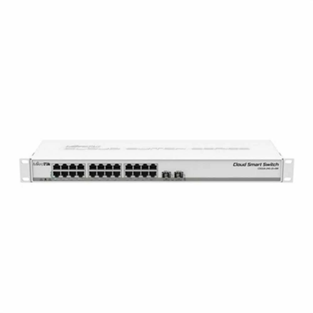 Šakotuvas MikroTik | Cloud Smart Switch | CSS326-24G-2S+RM | Tvarkoma L2 | Montuojamas ant stovo | Gigabit Ethernet (vario) jungtys kiekis 24 | SFP+ jungtys kiekis 2 | 12 mėn.