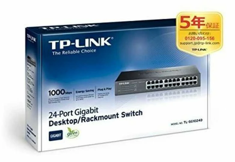 Šakotuvas TP-LINK 24 prievadų gigabito ECO komutatorius, 19 colių