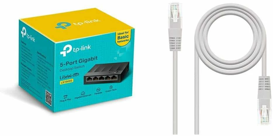 Šakotuvas TP-LINK LS1005G Ne-valdomas Gigabit Ethernet (10/100/1000) Juoda