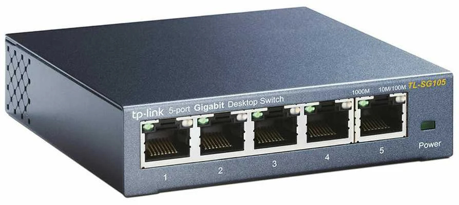 Šakotuvas Komutatorius TP-LINK, 5-port, metalinis korpusas, juodas / TL-SG105