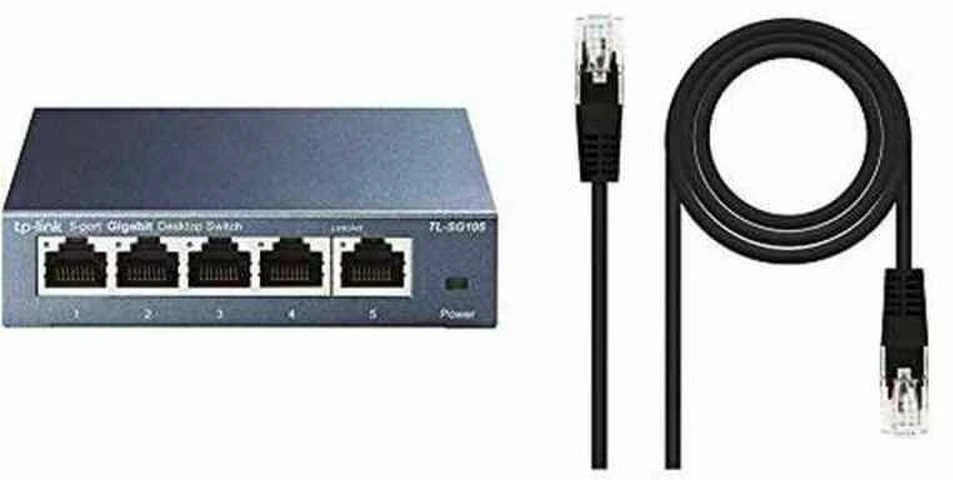 Šakotuvas Komutatorius TP-LINK, 5-port, metalinis korpusas, juodas / TL-SG105