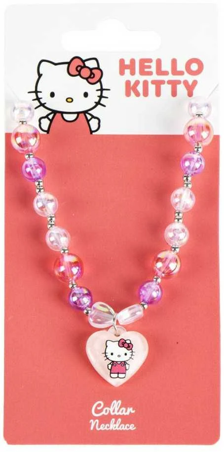 Kaklo papuošalas merginoms Hello Kitty Fuksija