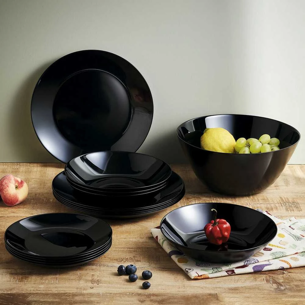 Salaterka Zelie 24 cm juoda LUMINARC