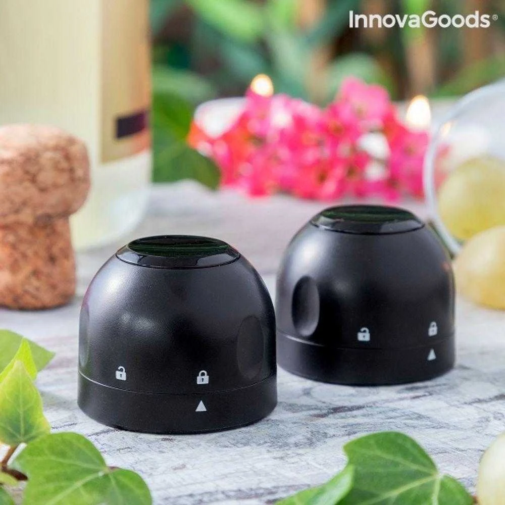 Šampano kamščių rinkinys Fizzave InnovaGoods Pakuotėje yra 2 vienetų