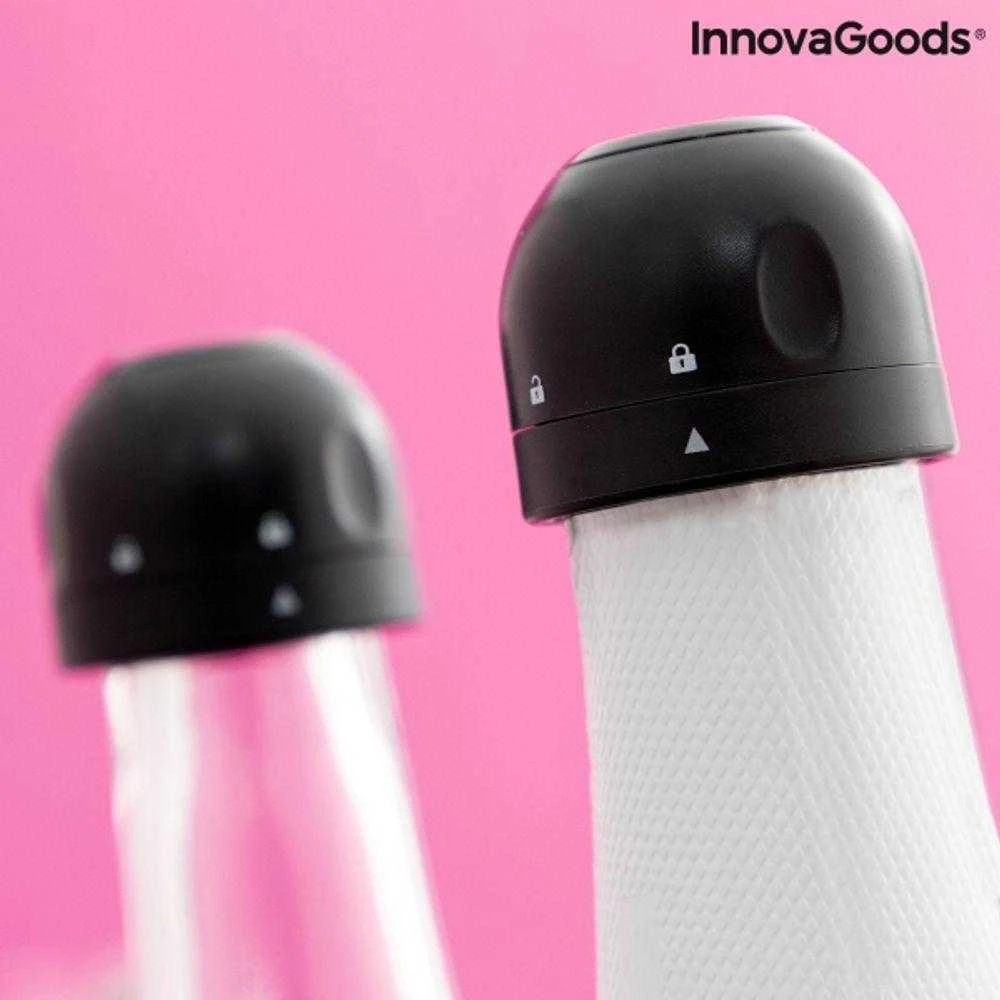 Šampano kamščių rinkinys Fizzave InnovaGoods Pakuotėje yra 2 vienetų