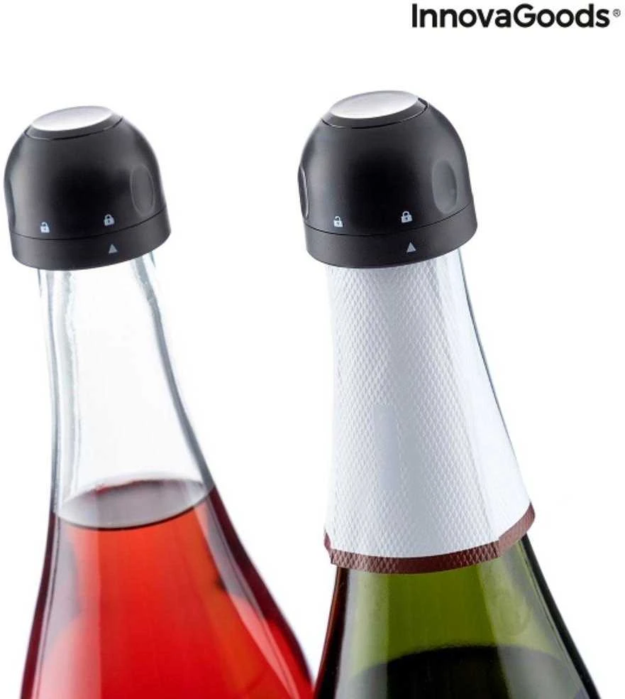 Šampano kamščių rinkinys Fizzave InnovaGoods Pakuotėje yra 2 vienetų