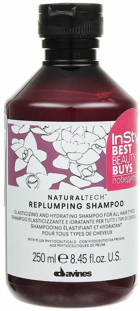 Davines Naturaltech Replumping Šampūnas ploniems plaukams 250 ml