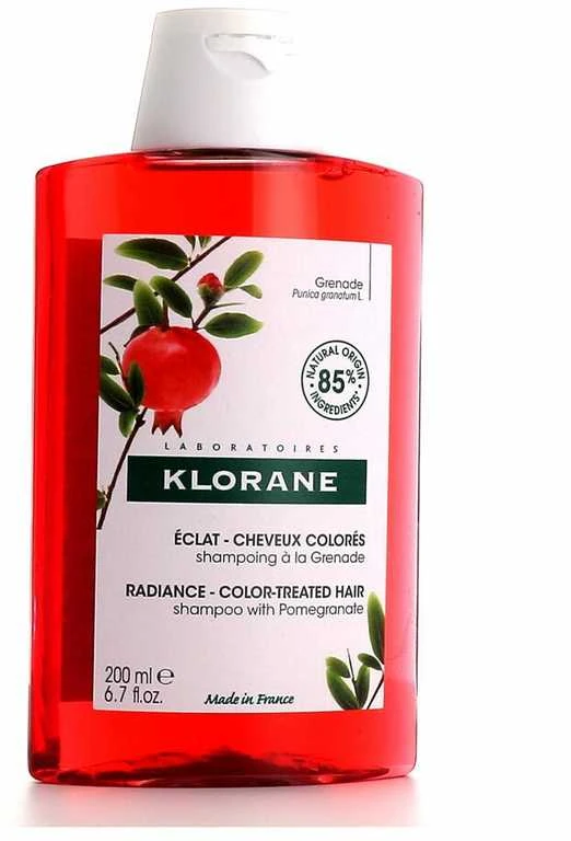 "Klorane" granatų šampūnas dažytiems plaukams 200ml
