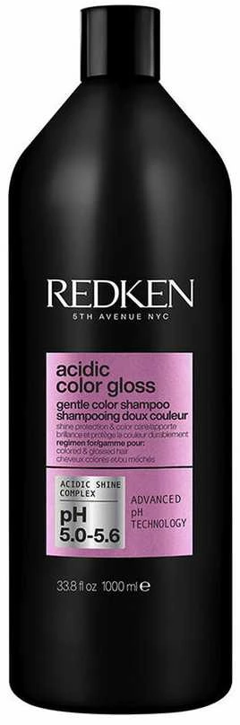 Redken Acidic Color Gloss Champú Sin Sulfatos Potencia El Brillo De Tu Color, 1000 ml
