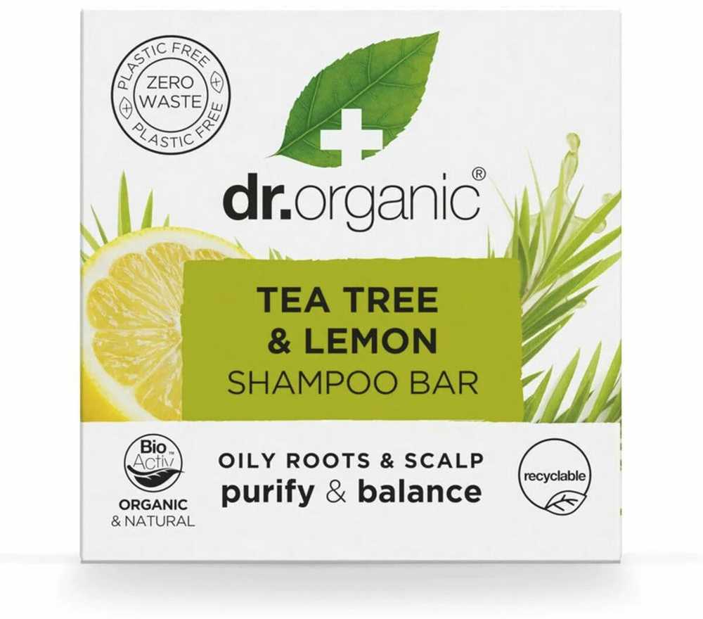 Dr.Organic Dr. organic TEA TREE AND LEMON solid Šampūnas 75 gr