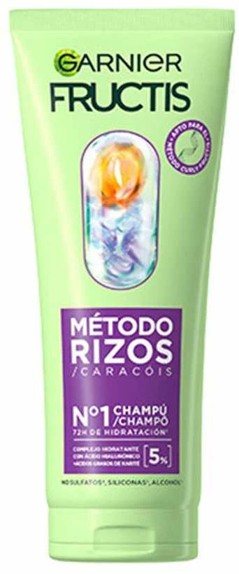 Garnier Fructis Método Rizo Champú, 200 ml