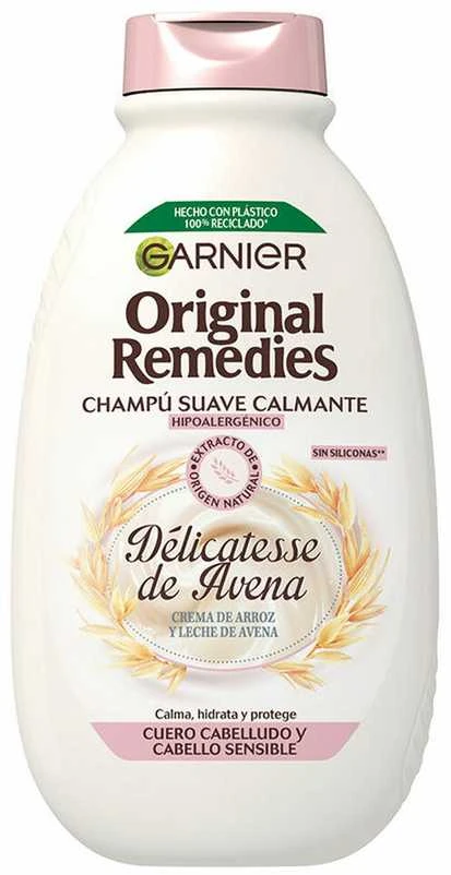 Garnier Original Remedies Champú Délicatesse De Avena, 400 ml