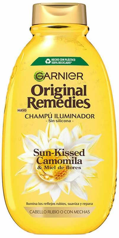 Garnier Original Remedies Champú Iluminador Camomila, 400 ml