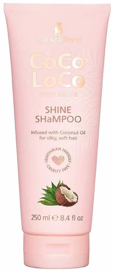 Lee Stafford Coco Loco šampūnas plaukams, žvilgesį suteikiantis, 250 ml