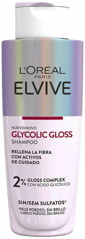 L'Oreal ELVIVE GLYCOLIC GLOSS Šampūnas 200 ml