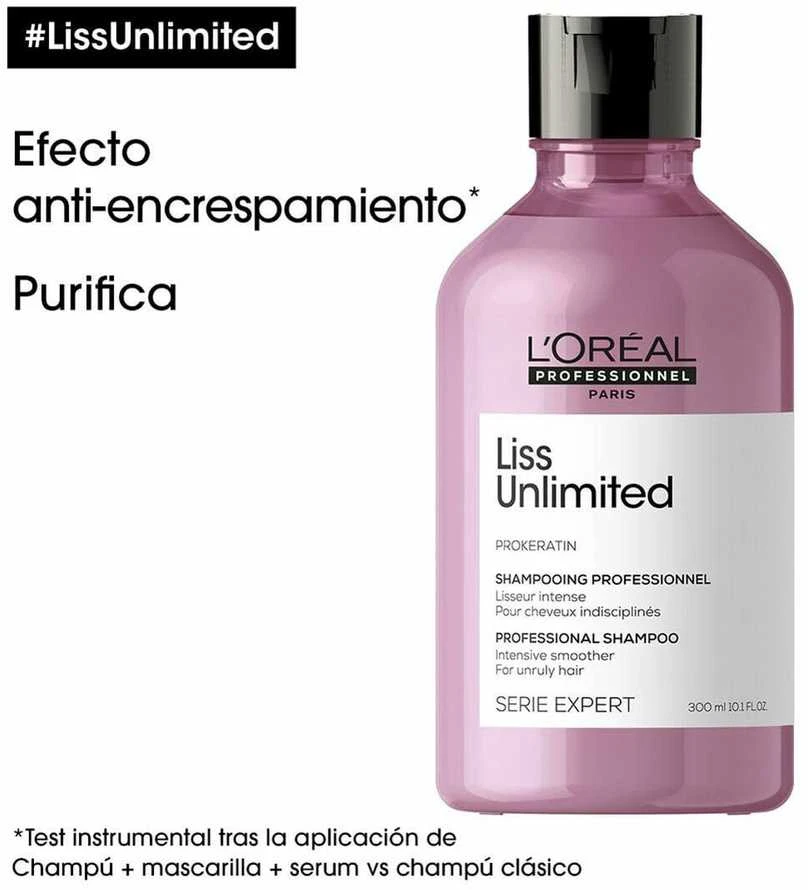 L'oreal Professionnel Liss Unlimited Professional šampūnas 300ml