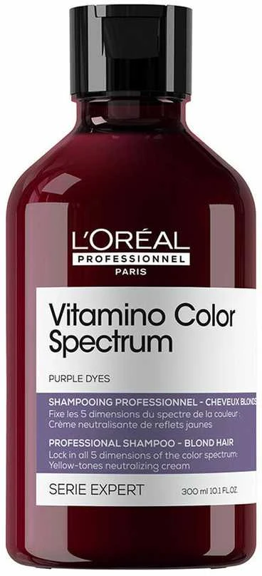 L'Oreal Professionnel Vitamino Color Spectrum Žalias Hair Šampūnas For Neutralisation Of Geltona Tones, 300 ml