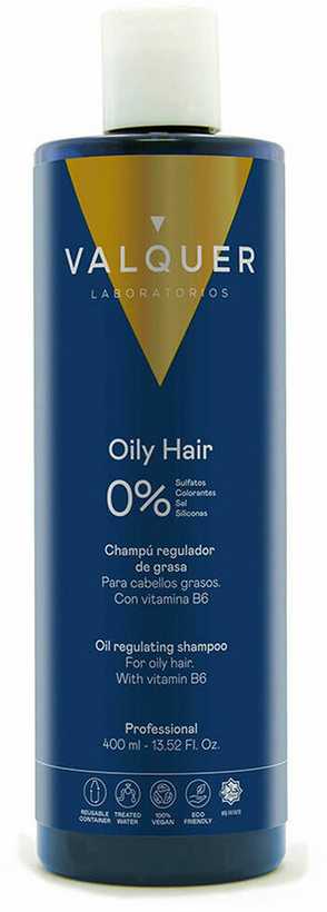 Valquer Šampūnas For Oily Hair 0% šampūnas riebiai galvos odai, 400 ml