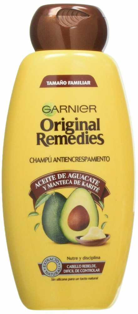 Garnier Original Remedies Avokadų ir taukmedžių šampūnas 600ml