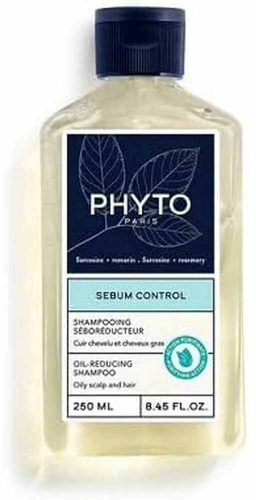 Phyto Sebum Control Šampūnas sebumą reguliuojantis šampūnas, 250 ml
