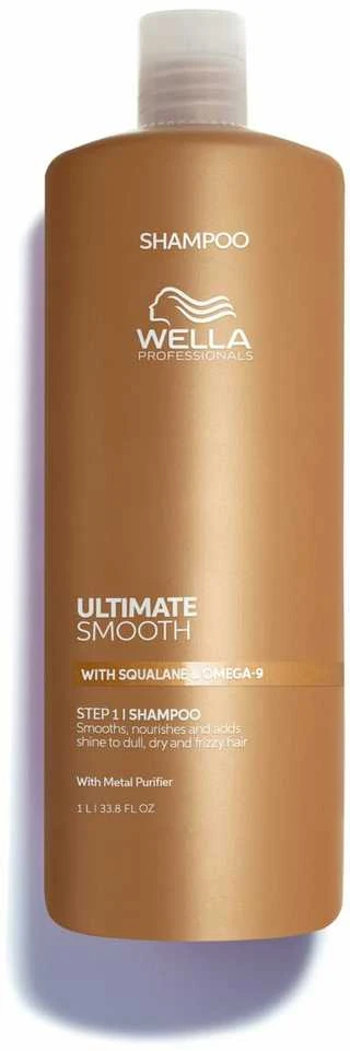 Wella Professionals Ultimate Smooth Shampoo Maitinantis šampūnas su skvalanu ir omega-9, 1000 ml