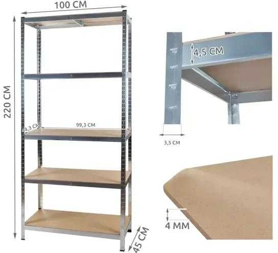 Sandėlio lentyna 220x100x45 Malatec
