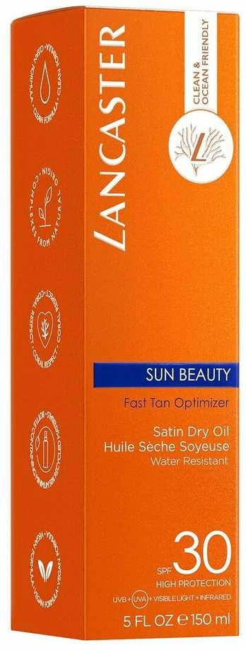 Lancaster Sun Beauty Fast Tan Optimizer Satin Dry Oil su didele apsauga nuo įdegio SPF30, 150 ml