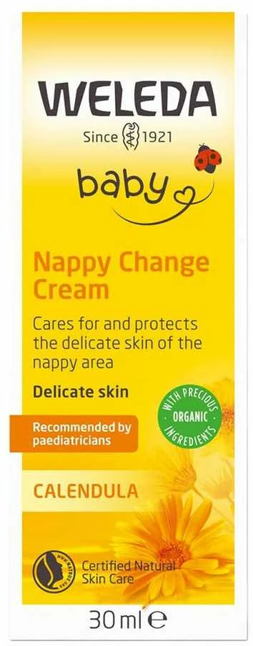 Weleda Calendula sauskelnių keitimo kremas kūdikiams, 30 ml
