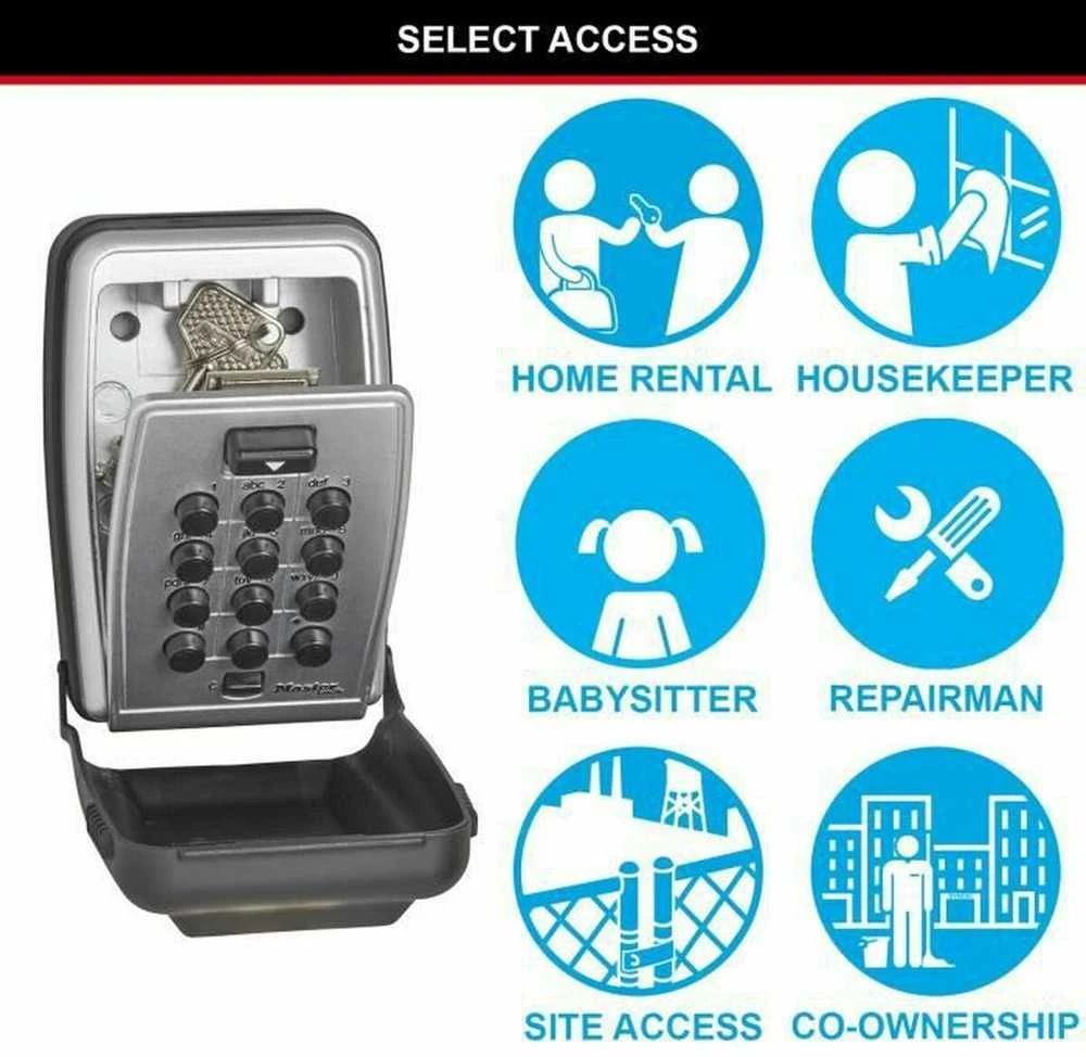 Master Lock Raktų dėžutė su kodine mygtukine 12 skaitmenų spyna 5423EURD