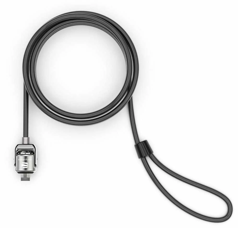 Compulocks „Maclocks“ universali apsaugos raktinė trosinė spyna 1,8 m (CL15)