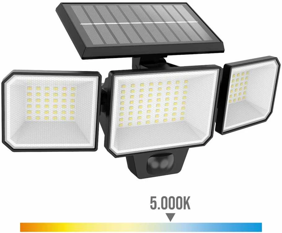 Philips Nysil saulės energija varomas LED fasado šviestuvas | 5000K | IP65 | Judesio jutiklis