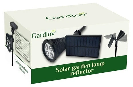Saulės energija varomas sodo šviestuvas – Gardlov 24002 su reflektoriumi