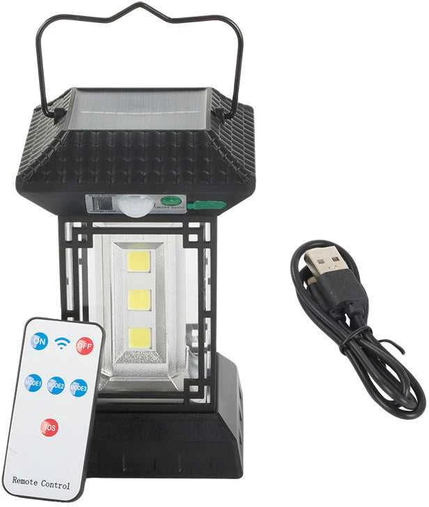 Saulės energija maitinama lempa su judesio jutikliu 60 LED COB