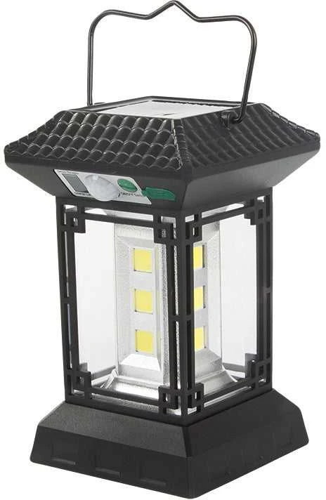 Saulės energija maitinama lempa su judesio jutikliu 60 LED COB
