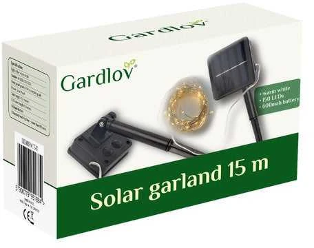Saulės girlianda 15m IP44 Gardlov