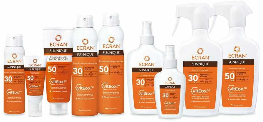Ecran Sunnique apsauginis pienelis nuo saulės su Spf50 purškiklis 100ml