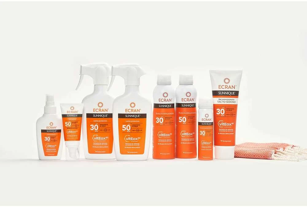 Ecran Sunnique apsauginis pienelis nuo saulės su Spf50 purškiklis 100ml