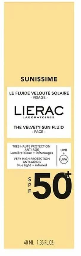 Lierac Sunissime Fluid SPF 50+ apsauginis fluidas nuo saulės, 40 ml
