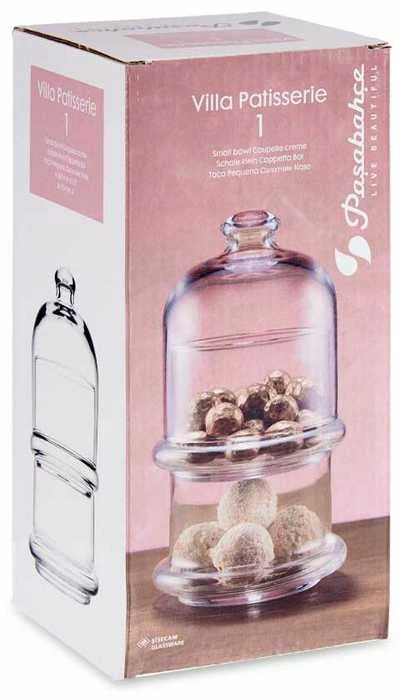 Serviravimo indas saldumynams 2 aukštų 9x9x16,5 cm 2x230 ml Pasabahce 20302